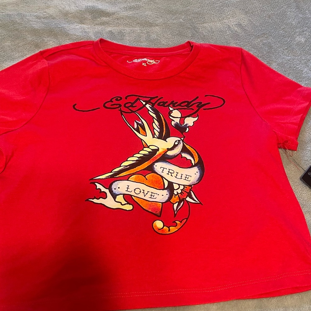 Ed Hardy cropped Tee
